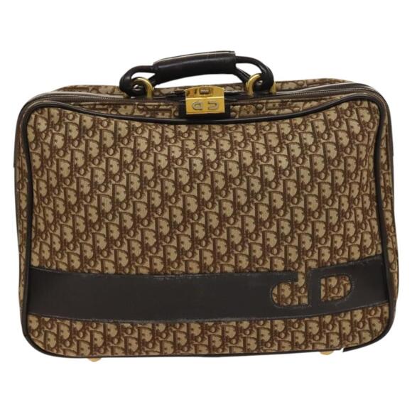 DIOR Trotter Canvas Trunk Brown Gold - Picture 2 of 12